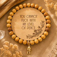 PEACE Palo Santo Bracelet/Wristlet - FREE SHIPPING!