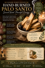 Load image into Gallery viewer, Hand-Burned Palo Santo - Collection #1: The Affirmation Collection - Free Shipping! Introductory Pricing!
