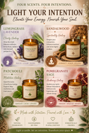 Candle Set - Healing Candles - Set of 4
