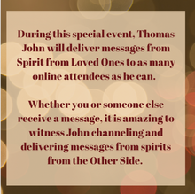 Load image into Gallery viewer, Intimate Evening with Spirit for the Holidays! | December 16th, 2026 @ 8:30-10:30pm ET