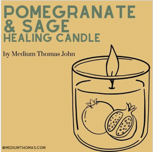 Healing Candle | Pomegranate Sage: Awakening Healing Candle