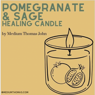 Healing Candle | Pomegranate Sage: Awakening Healing Candle