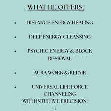 Load image into Gallery viewer, Reiki Session with Certified Reiki Master Healer Thomas John