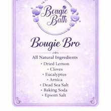 Load image into Gallery viewer, (2) Bougie Bro Blend - 6 oz - (LARGE BAG) - Herbal Aromatherapy Soak, Luxury Spa Bath, Self Care, Gift - Free Ship