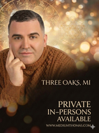 Three Oaks, MI Private In-Person Reading | October 17th, 2026 @ 10:30 – 11:00am ET